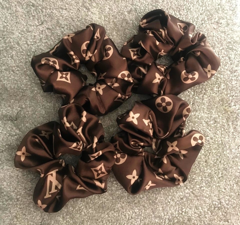 Scrunchies lv deals